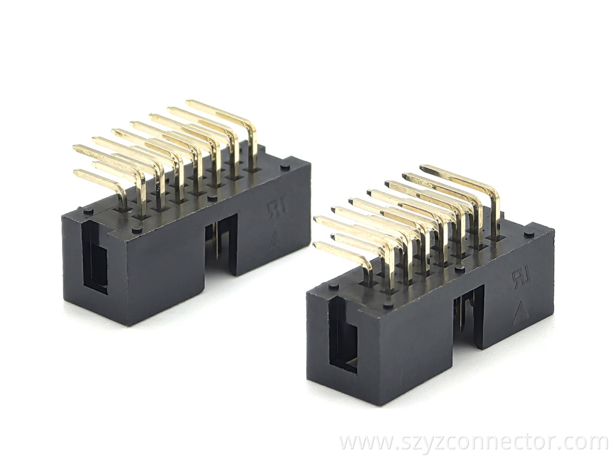 2.54mm Box header Right Angle Dual Row